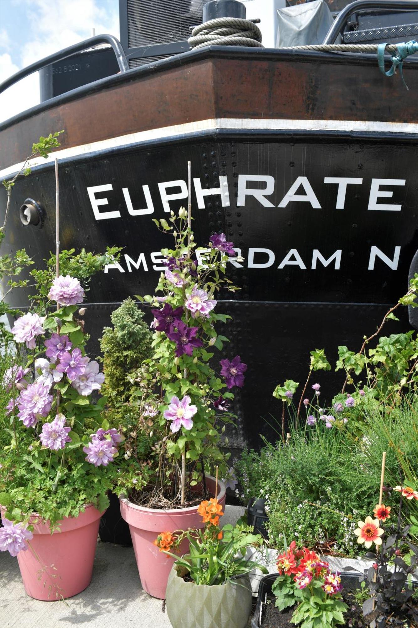Bed and Breakfast Wheelhouse Euphrate Houseboat Diemerbrug Exteriér fotografie